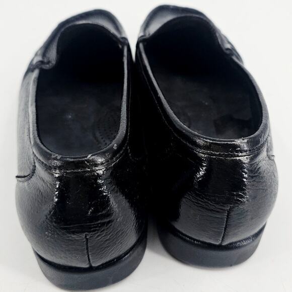 SAS Twin Black pebbled leather Slip On Loafer Boat Shoe Women's 10.5 WW - Picture 5 of 9